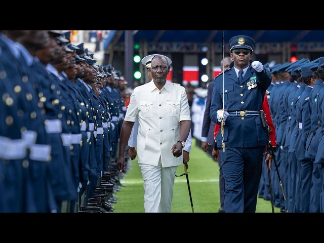 President Ruto inspects a guard of honor as he arrives for Madaraka Day 2026 Celebrations in Wajir