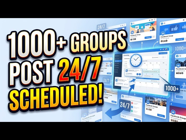 Facebook Group Auto Poster | Schedule Posts While You Sleep