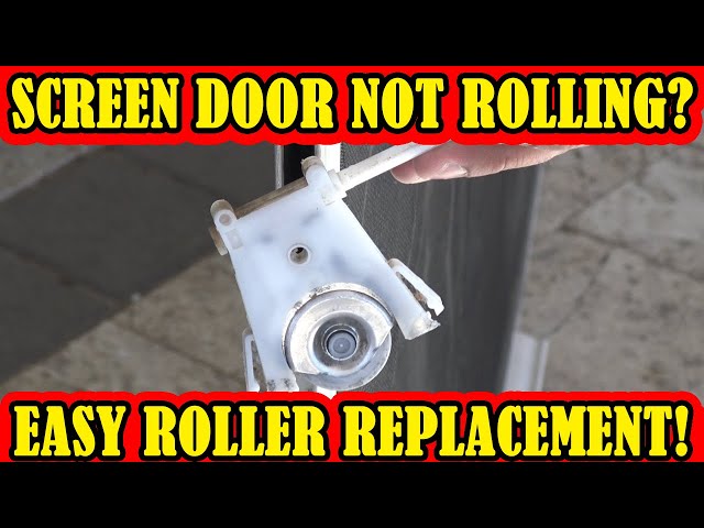 Screen Door Not Rolling - Roller Replacement - Easy and Fast DIY FIX