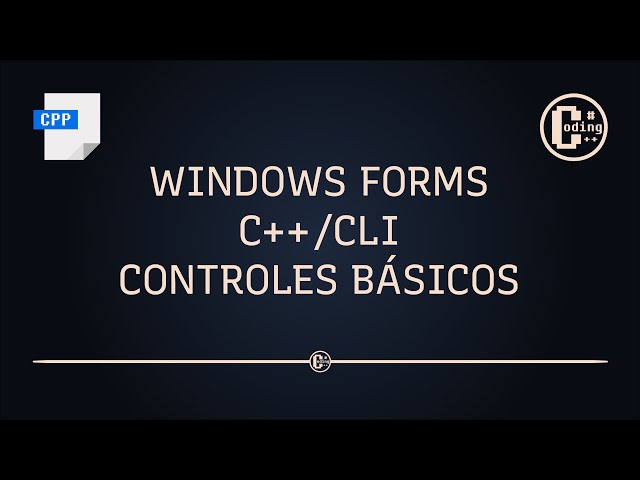 Windows Forms C++/CLI - Controles básicos