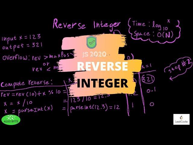 Amazon & Facebook's REVERSE INTEGER (LeetCode) [Step by step optimal JavaScript solution]