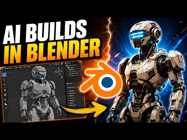 AI Agent Creates a Robot in Blender: Proof of Concept