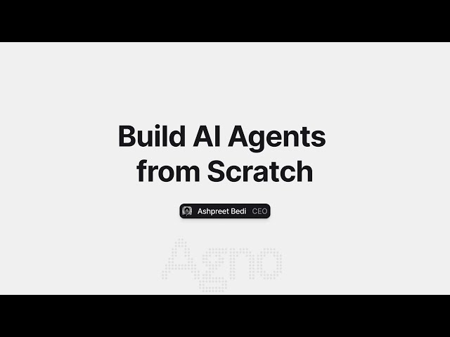 How to Build AI Agents from Scratch | AI Agents for beginners