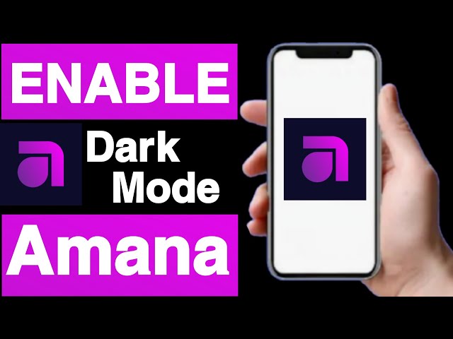How to enable dark mode on amana account||Enable dark theme on amana account||Unique tech 55