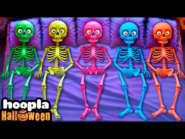 Five Skeletons In The Bed | Kids Favorite Halloween Songs | Hoopla Halloween