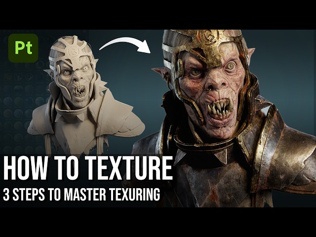 TEXTURE like a PRO | 3 Steps to MASTER TEXTURES in SUBSTANCE PAINTER
