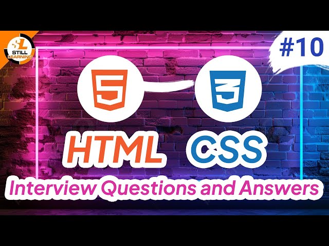HTML & CSS Interview Questions Part 10 🔥 | Crack Your Front-End Job in 2025!