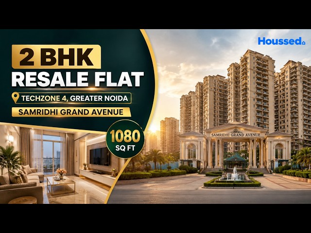 2 BHK Resale Flat in Techzone 4, Greater Noida | Samridhi Grand Avenue | 1080 Sq Ft
