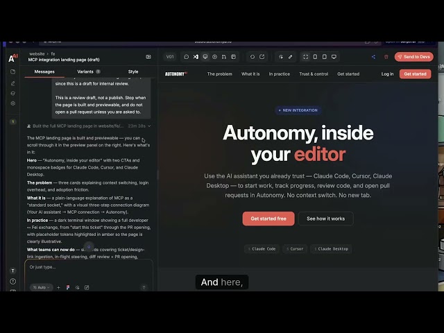 Autonomy MCP is here: run our agents inside Claude Code & Cursor | Demo Day #3