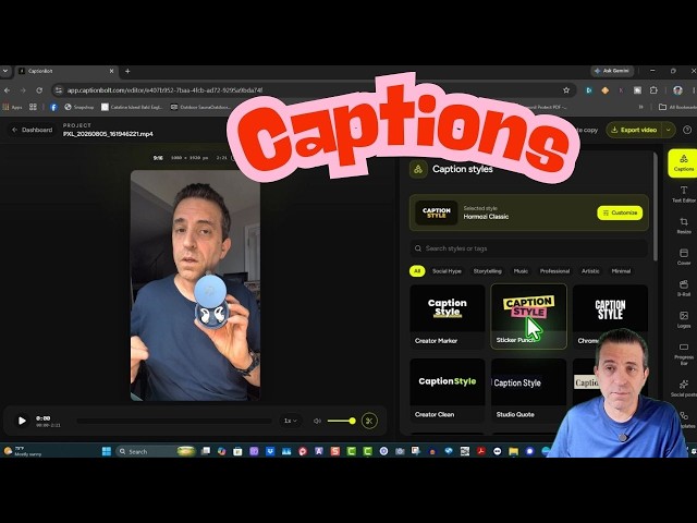 CaptionBolt  - Amazing AI Captions And Video Editing Platform