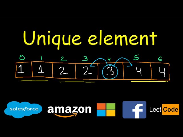 Single element in a sorted array | Leetcode #540