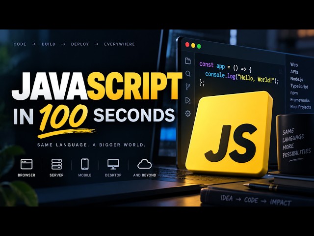 JavaScript Explained in 100 Seconds