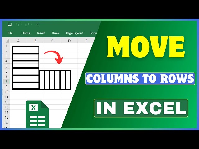 How To Move Columns To Rows In Excel | Turn Columns into Rows In Excel