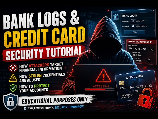 Understanding Bank Log & Credit Card Scams | Educational Cybersecurity Tutorial | Spamming Tutorials