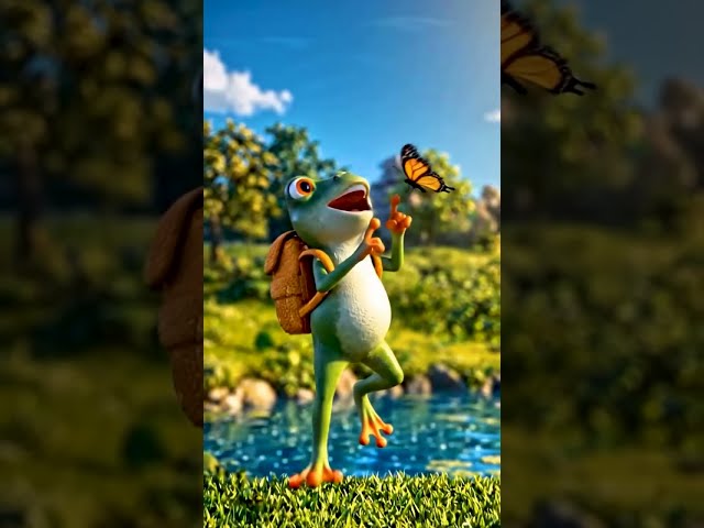Little Frog Can’t Jump! 🐸💚 | Fun Kids Song & Adventure #Shorts