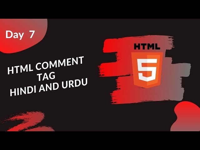 html comment tag Hindi/Urdu | HTML tutorial in Hindi/Urdu | how to use  comment tag in Hindi/Urdu #7