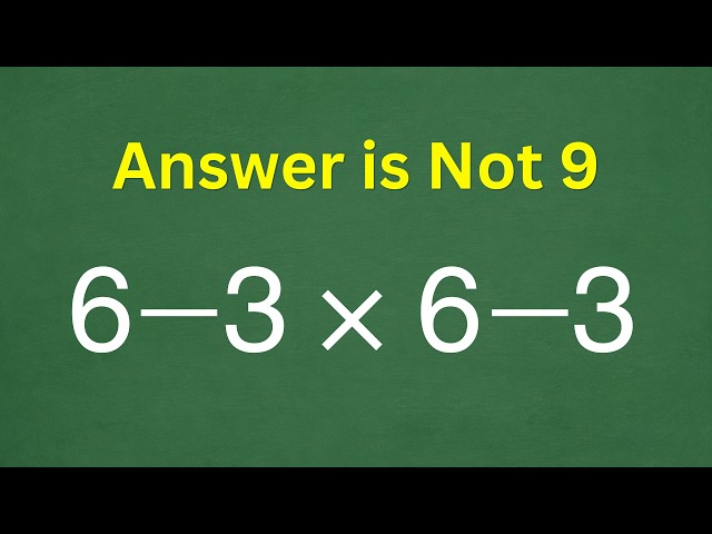 Almost Everyone Is Getting This Math Puzzle Wrong!