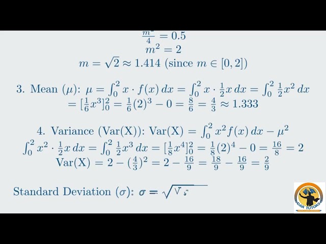 Probability with Continuous Variables PDFs and Moments