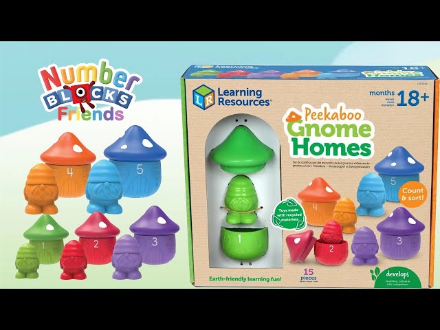 Numberblocks – Learning Resources Compilation Unboxing Peekaboo Gnome Homes! Satisfying ASMR Video