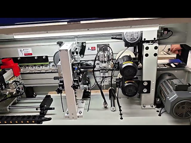 Compact edge banding machine operation process real shot