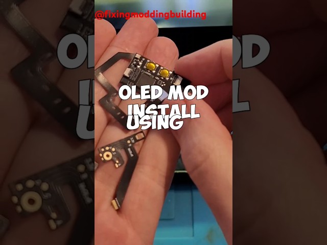 Installing an Oled Mod chip #modding #nintendo #nintendoswitch