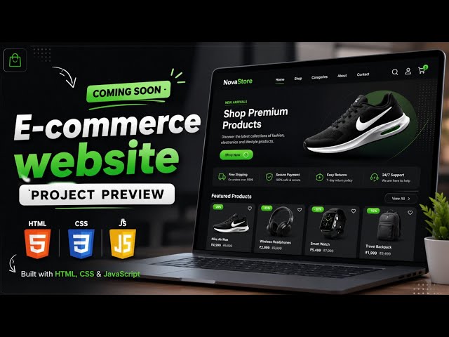 I Built an Amazing E-Commerce Website 🤯 | Project Preview