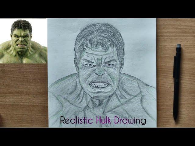 How to Draw the Hulk Step by Step | Realistic Hulk Drawing Tutorial | Easy Sketching 
