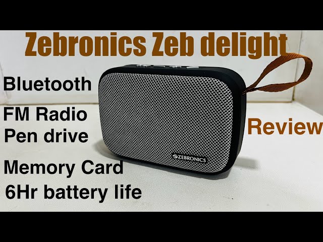 Zebronics Zeb delight 3 Watt Bluetooth speaker review