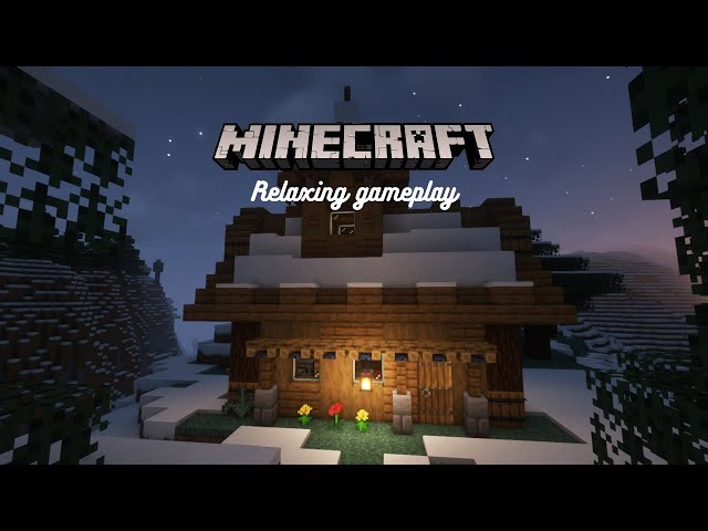 Snow House - Minecraft Relaxing GamePlay 1.20 (No Commentary)