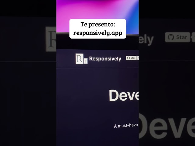 Prueba las vistas responsive de tu proyecto en 5 vistas diferentes a la vez en "responsively.app"! 😱