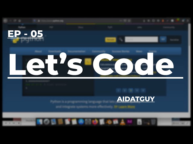 Let's code | Python Control Flow Statements | aidataguy