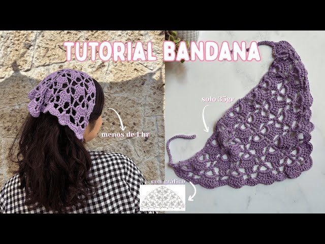 Bandana step by step ✨ | How to read graphics? | The easiest tutorial