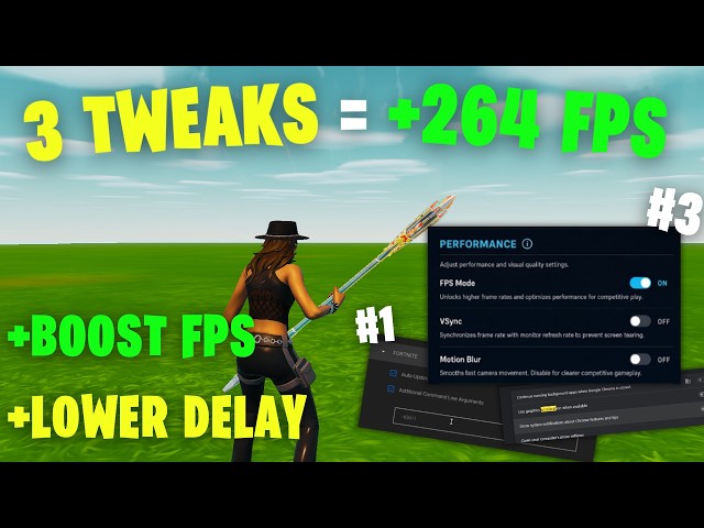Three Tweaks For Higher FPS & Lower Input Delay (DO THESE NOW)