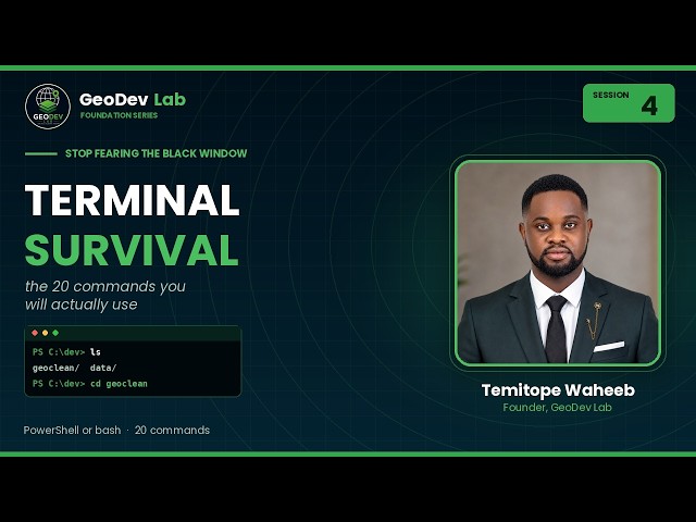 The Terminal Explained for GIS Analyst | Foundation Series 4