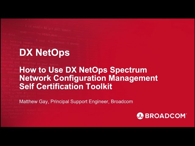 DX NetOps: How To Use NCM SSH Self Certification Toolkit