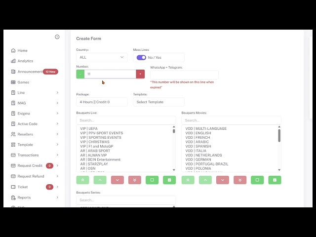 Megaott  Reseller Panel 