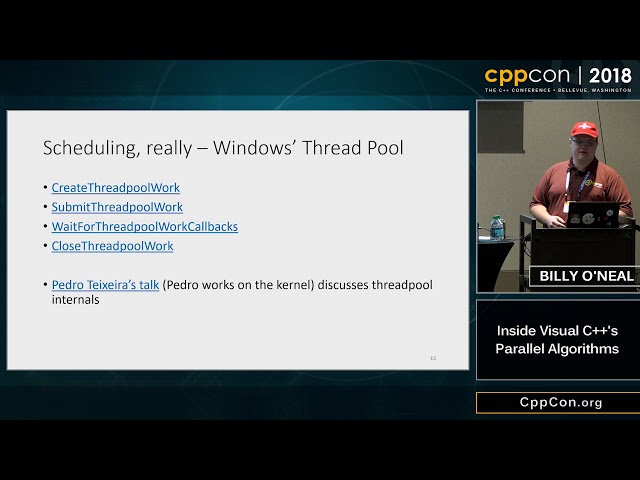 CppCon 2018: Billy O'Neal “Inside Visual C++' Parallel Algorithms”
