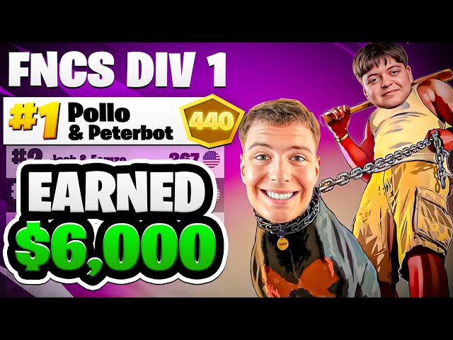 1AS FINALES DE LA DIVISIÓN 1 DE LA FNCS🏆 ($6,000) con @PeterbotFN | Pollo