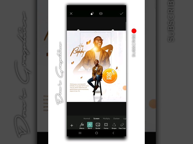 Birthday flyer design on Pixellab #birthdayflyerdesigninpixellab #pixellabtutorial