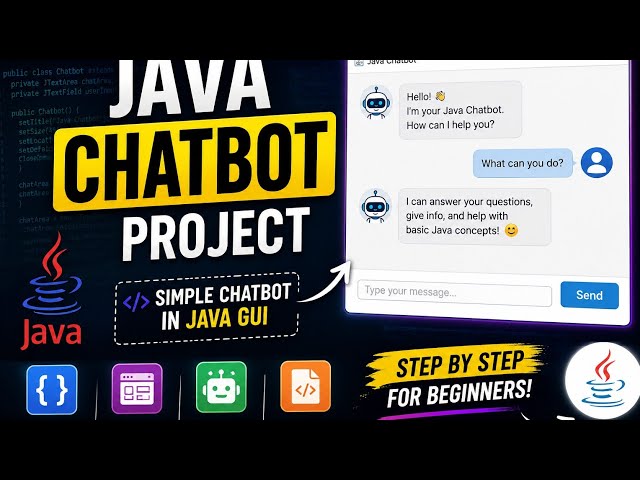 Java Chatbot Project | Build a Simple AI Chatbot in Java GUI | Java Project with Source Code