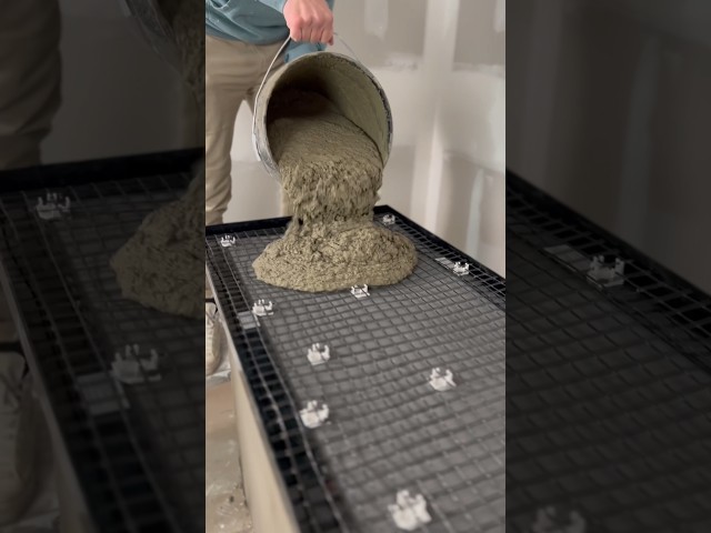 DIY concrete counters. @ZCounterform1 makes it so easy!