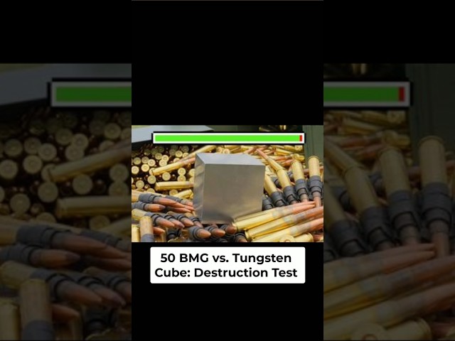 Tungsten Cube vs  Armor Piercing Rounds  Epic Destruction!