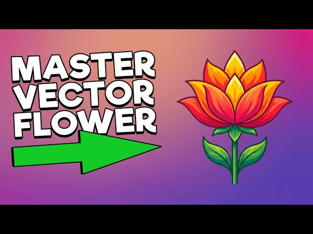 How to make illustrator tutorial flower design