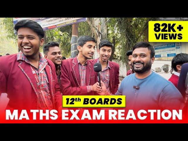 12th Maths Exam Reaction | Student Reaction | Easy, Moderate, Hard