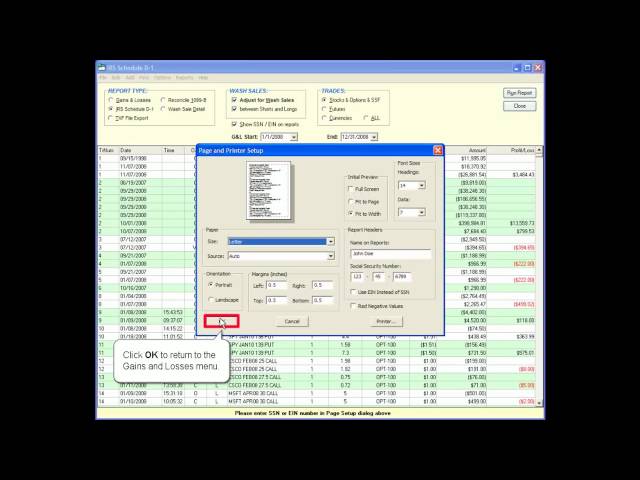 TradeLog: Tax Filing