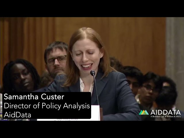 Samantha Custer's Testimony to the U.S. Senate Foreign Relations Committee