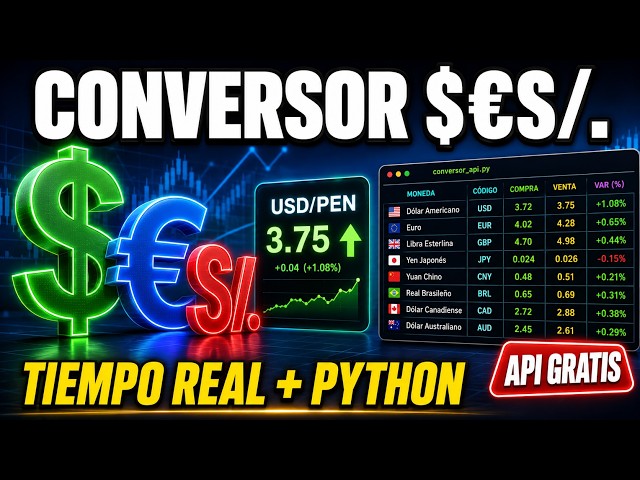 Conversor de Monedas en Tiempo Real con Python y APIs — Dólar, Euro, Soles