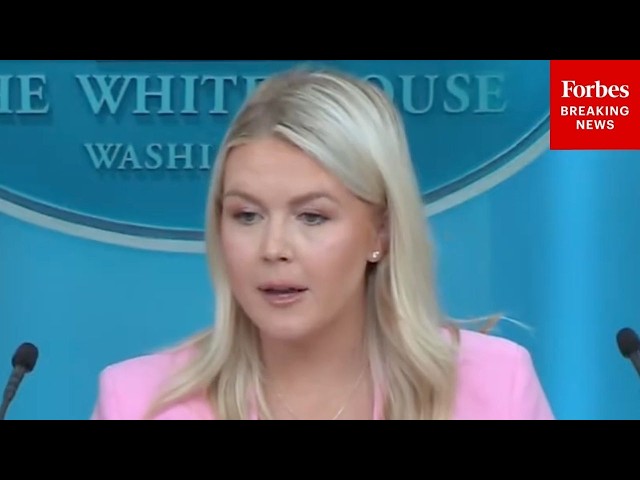 'Frankly A Disgrace': Karoline Leavitt Decries WH Teleprompter Operator Using Prediction Markets