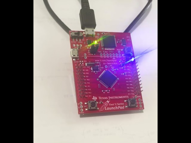 Blue LED Starter Assembly Code Debugging