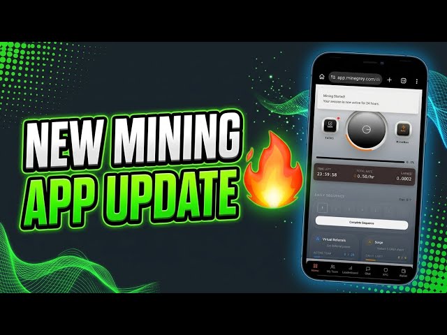 Grey Network Mining App New Update 🔥 Daily Mining | P2P Feature Coming | Registration